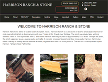 Tablet Screenshot of harrisonranchandstone.com